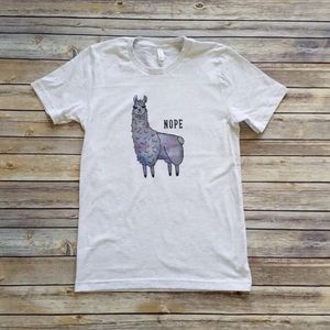 Bella Canvas Tops - Jordan - Llama Nope Graphic Tee Bella Canvas Tops - Jordan - Llama Nope Graphic Tee